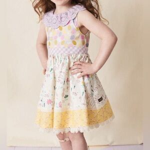 Matilda Jane Enchanted Garden Twirl Forever Dress Easter Size 8